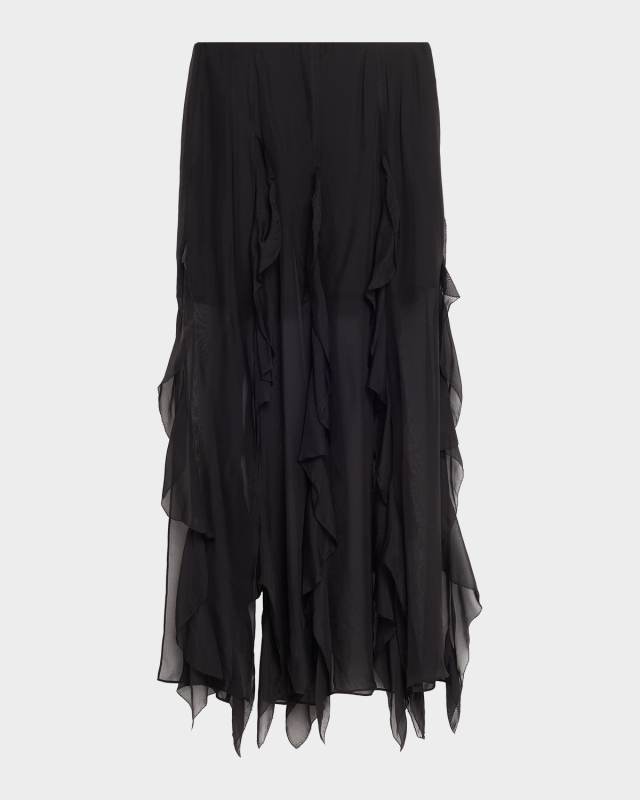 Ava Silk Maxi Skirt